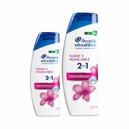 Shampoo H&S Suave y Manejable x 375ml + 180ml-0