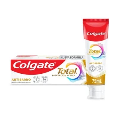 Crema Dental Colgate Total Prevención Activa Anti Sarro x 75ml