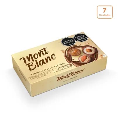 Bombones de Chocolate Montblanc surtidos x 94g x 7 unds