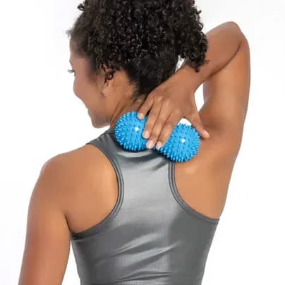 Masajeador azul textura