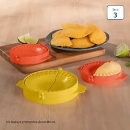 Set x 3 empanaderas amarillo y coral-0