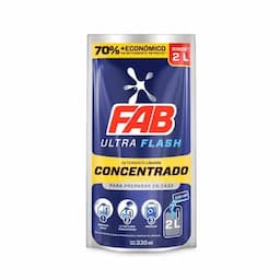 Detergente líquido Fab Ultra Flash x 330ml-0