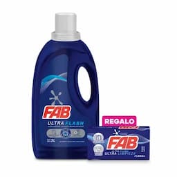 Detergente líquido Fab Ultra Flash botella x 3L-0