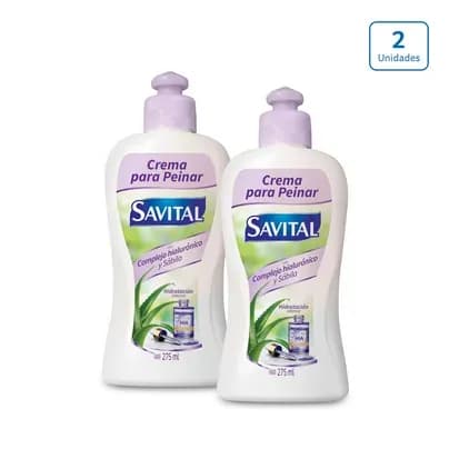 Crema para peinar Savital Hialuronico x 2unds x 275ml c/u