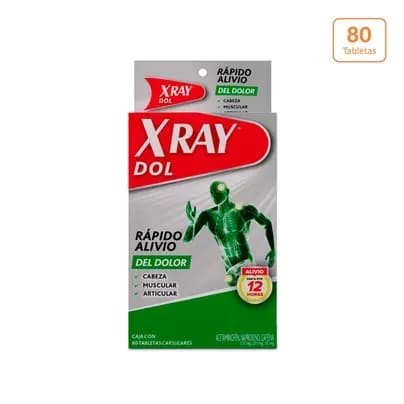 X Ray Dol x 80 Tabletas