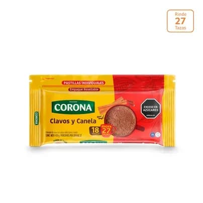 Chocolate Corona Clavos y Canela x 450g x 18 pastillas