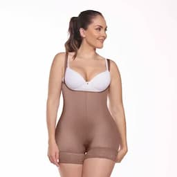 Fájate Faja tipo trusa corta de compresión media cocoa XS-0