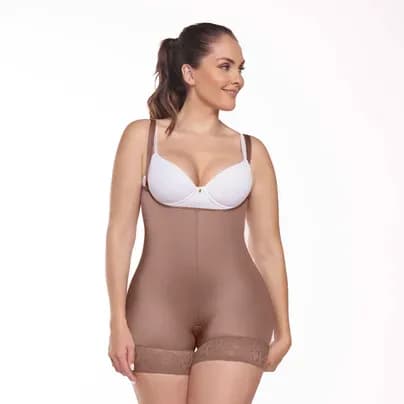 Fájate Faja tipo trusa corta de compresión media cocoa XS