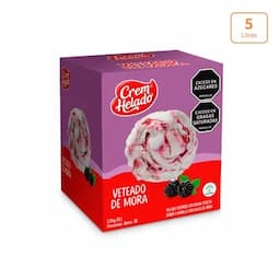 5 Litros Cremhelado Veteado de Mora -0