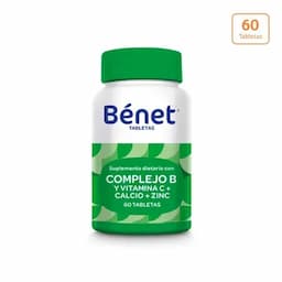 Tabletas Bénet Complejo B x 60 unds  -0