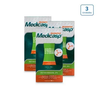 Shampoo Medicasp 2% x 3 unds x 100ml c/u