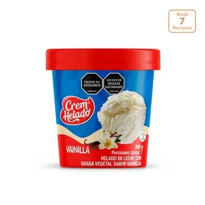 Medio litro Cremhelado vainilla x 300g
