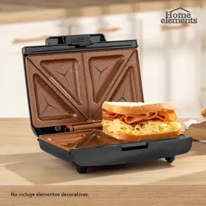 Sanduchera 2 puestos cobre Home Elements