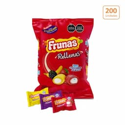Frunas rellenas x200 unds x1.000g-0