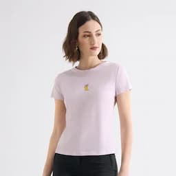 Seven Seven Camiseta manga corta con estampado lila XS-0