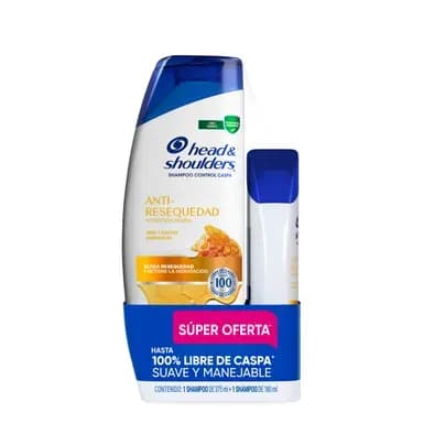 Pack H&S Anti Resequedad 375ml + 180ml
