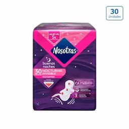 Toallas Higiénicas Nosotras Buenas Noches Invisible Rapigel x 30 unds-0