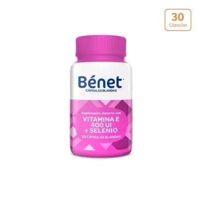 Cápsulas BÉNET Vitamina E + Selenio x 30 capsulas