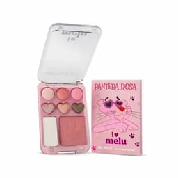 Paleta De Iluminadores Y Rubores Melú Pantera Rosa Tono Velvet Pink x8g-0