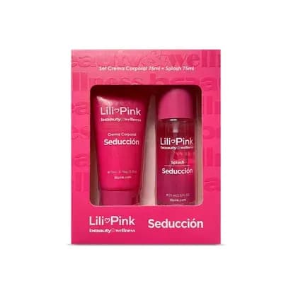 Set X2 Seducción Lili Pink: Splash corporal x 75 ml + Crema corporal
