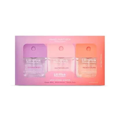 Kit X3 Desinfectante de manos Lili pink x 34 ml