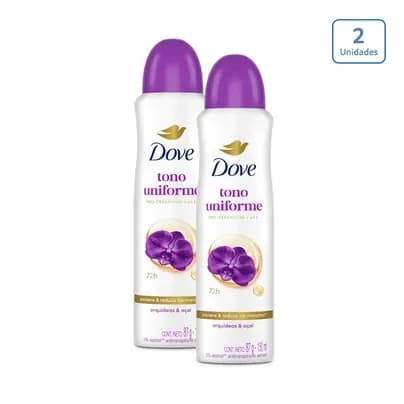 Desodorante en aerosol Dove Orquídea x 2 unds x 150ml c/u