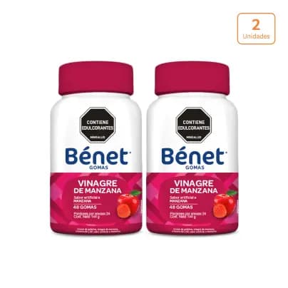 2 Gomas Bénet Vinagre Manzana x 48 unds c/u