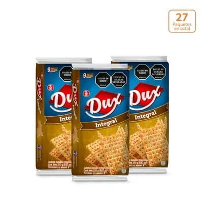 Galletas Dux Integral x 250g x 9 Paquetes c/u