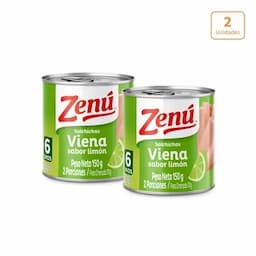 Salchicha Viena con sabor a limón x 150g c/u

-0