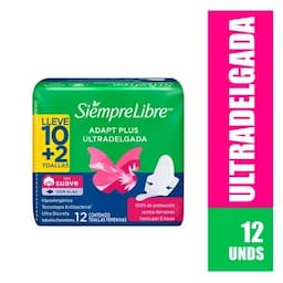 Toallas Siempre Libre Adapt Plus x 12 unds-0