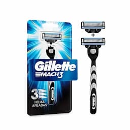 Máquina de afeitar + 2 Repuestos Gillette Mach3-0