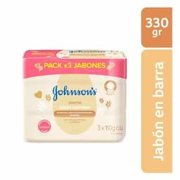 Jabón Avena Johnson's Baby x 3 unds x 110g c/u-0