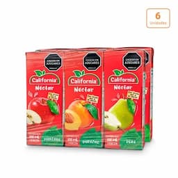 Néctar California frutas multisabor x 6 unds x 200ml c/u-0
