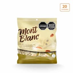 Chocolatina Montblanc Almendra Mini x 180g x 20 unds-0