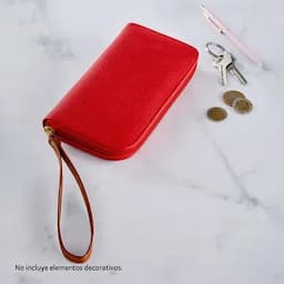Billetera roja femenina-0