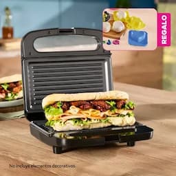 Sanduchera tipo Panini negra Walo-0