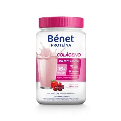 Proteína Bénet colágeno frutos rojos x 375g
