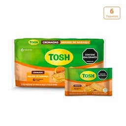 Galletas Tosh Mousse de naranja x 148.8g x 6 paquetes-0