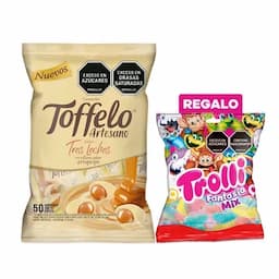 Toffelo Tres Leches Bolsa x 50 unds x 250g-0