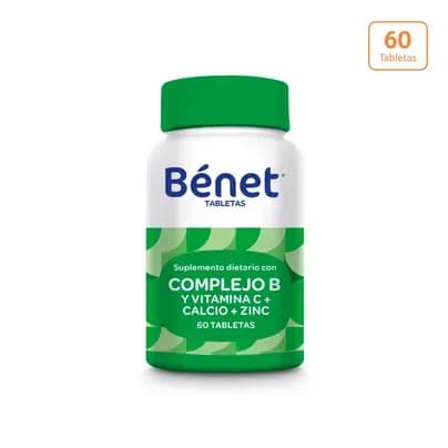 Tabletas Bénet Complejo B x 60 unds  