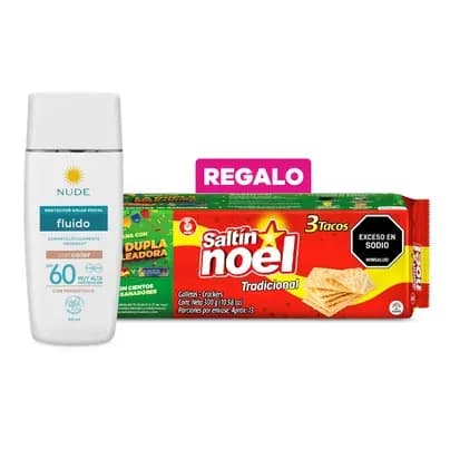 Protector Solar Facial Nude con color Fluído SPF60+  x 50ml