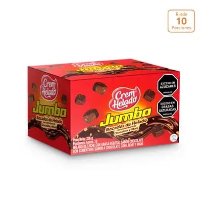 Bocados de helado Cremhelado Jumbo 336g	