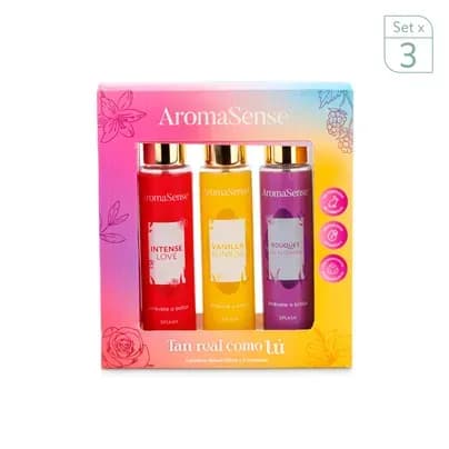 Estuche x 3 Splash Aromasense x 100 ml