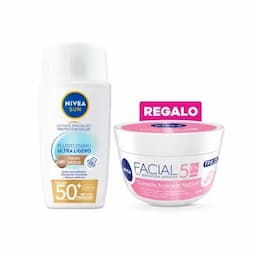 Protector solar facial Nivea Fluido Diario Invisible FPS50 Tono medio x 40ml-0