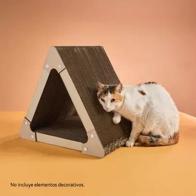 Rascador triangulo para gatos