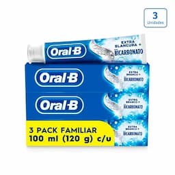 Crema Dental Oral B Bicarbonato x 3 unds x 100 ml c/u-0