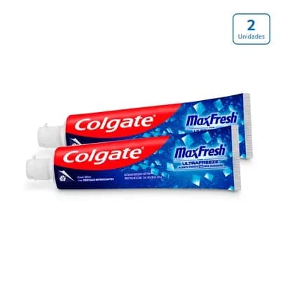 Crema Dental Colgate Max Fresh x 2 unds x 80ml c/u