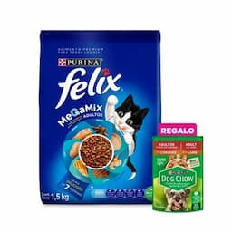Alimento para gatos Felix adulto megamix x 1.5Kg-0