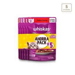Alimento húmedo para gatos Whiskas x 5unds-0