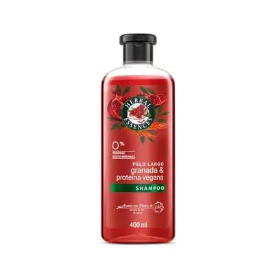 Shampoo Herbal Essences Granada y Proteína Vegana x 400 ml